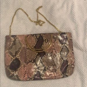 Chic de Paris vintage snakeskin bag